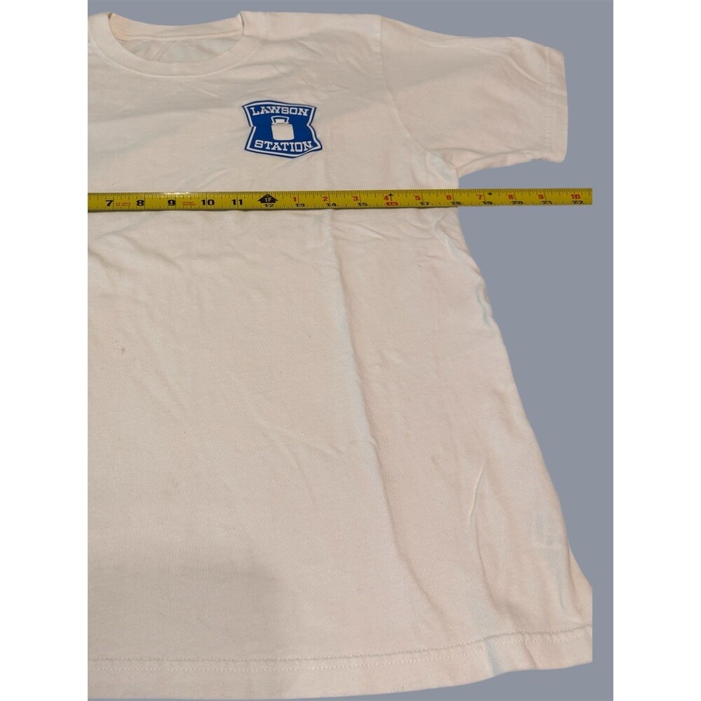 Lot of 2 Lawson T-Shirt Unisex Size M White Japan Konbini Logo Graphic - Picture 6 of 7